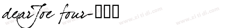 dearJoe four字体转换